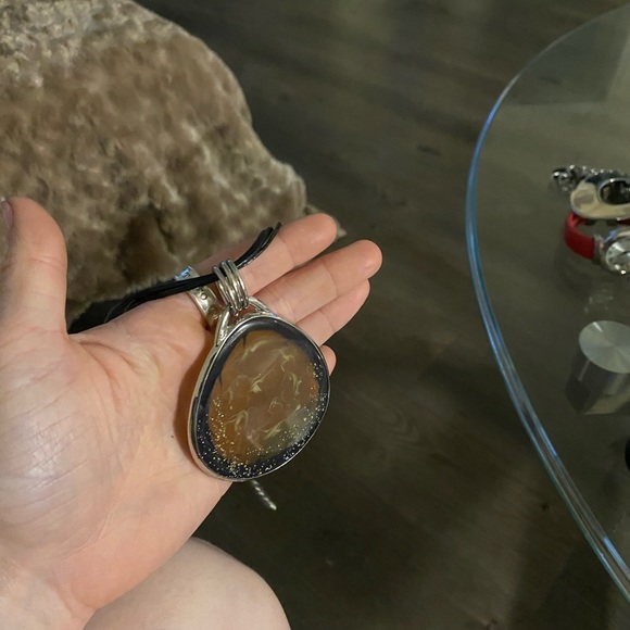 Chico’s Green Medallion Necklace with multi strands - Picture 7 of 7